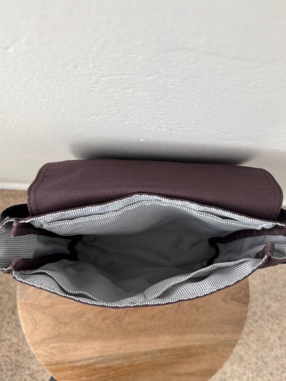 Carhartt Canvas Crossbody Messenger Bag Brown Utility Workwear - Picture 9 of 12
